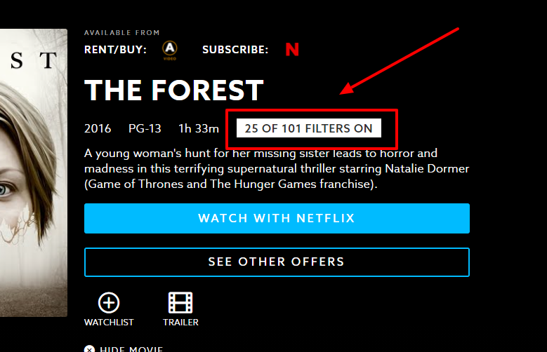 How do I set my MovieSpecific Filters? VidAngel